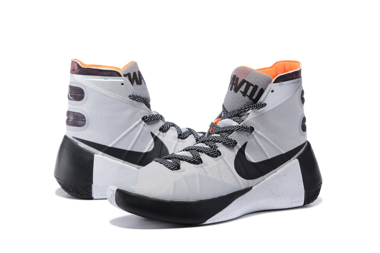 Nike Hyperdunk 2015 White Black Orange Shoes - Click Image to Close