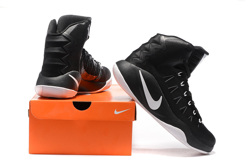 Nike Hyperdunk 2016 Olympick All Black White Shoes - Click Image to Close