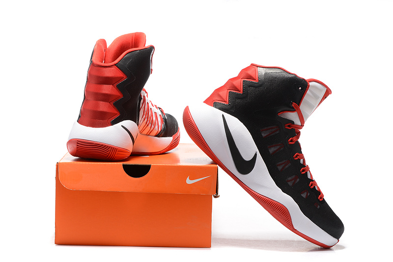 Nike Hyperdunk 2016 Olympick Black White Red Shoes - Click Image to Close