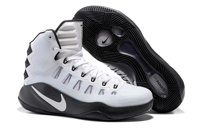 Nike Hyperdunk 2016 White Black Shoes - Click Image to Close