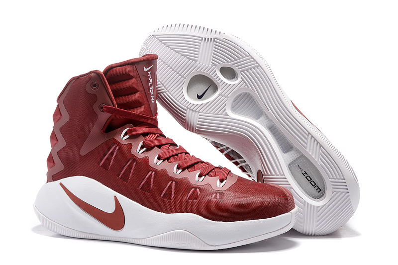 Nike Hyperdunk 2016 Wine Red White Shoes