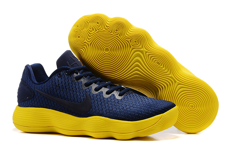 Nike Hyperdunk 2017 Deep Blue Yellow Shoes - Click Image to Close