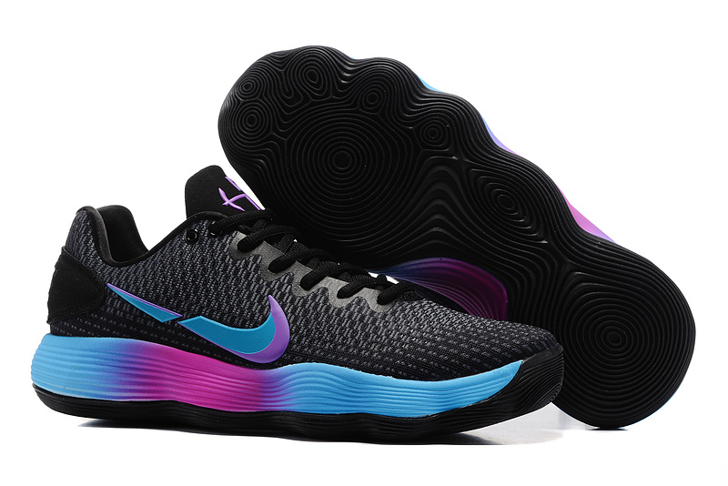 Nike Hyperdunk 2017 EP Low Black Blue Purple Shoes - Click Image to Close