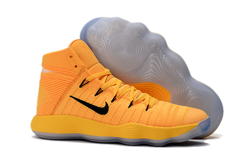 Nike Hyperdunk 2017 Flyknit Yellow Black Shoes