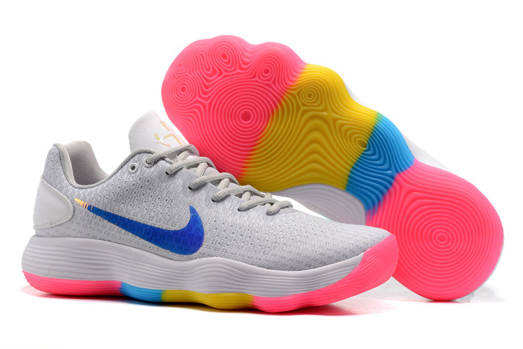 Nike Hyperdunk 2017 Grey Pink Blue Shoes - Click Image to Close