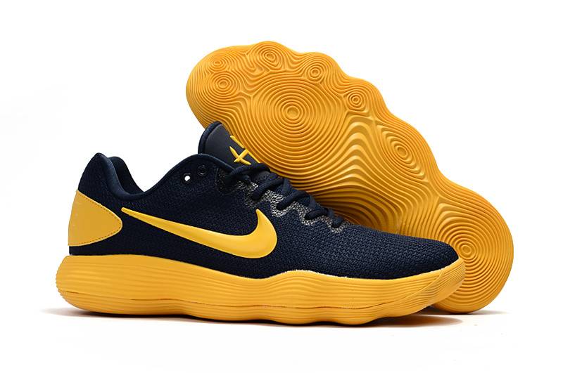 Nike Hyperdunk 2017 Low Deep Blue Yellow Shoes - Click Image to Close