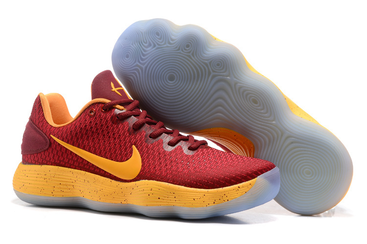 Nike Hyperdunk 2017 Wine Red Yellow Shoes