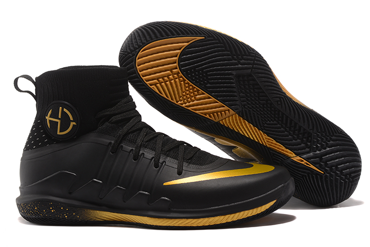 Nike Hyperdunk Green 3 Black Gloden Shoes - Click Image to Close