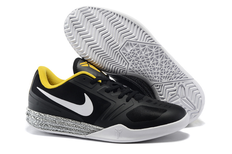 Nike KB Mentality Black Grey Yellow Basketball Shoes