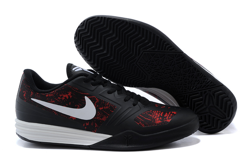 Nike KB Mentality Black Red White Shoes