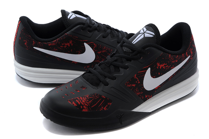 Nike KB Mentality Black Red White Shoes