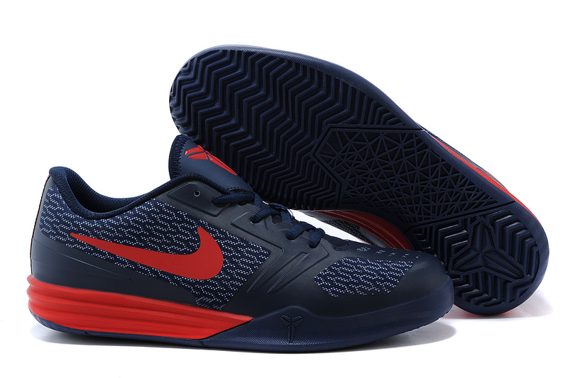 Nike KB Mentality Dark Blue Red Shoes