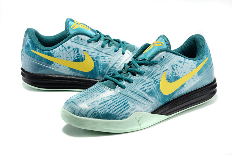 Nike KB Mentality Green Black Yellow Basketball Shoes