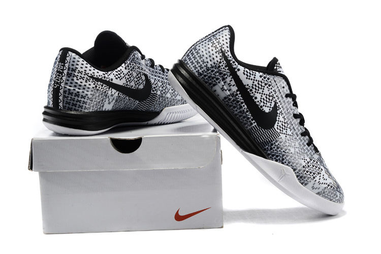 Nike KB Mentality Grey Black Basketball Shoes - Click Image to Close