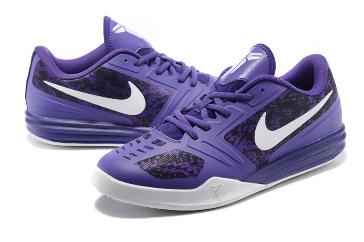 Nike KB Mentality Purple Black White Basketball Shoes - Click Image to Close
