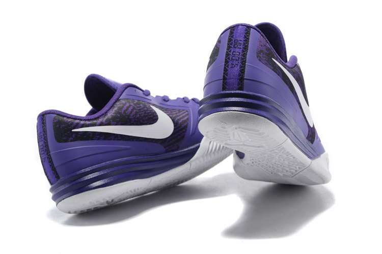 Nike KB Mentality Purple Black White Basketball Shoes - Click Image to Close