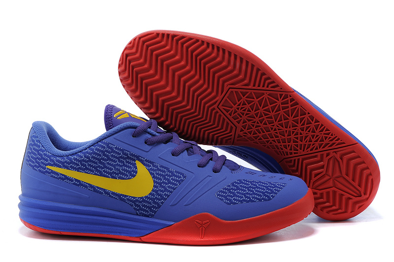 Nike KB Mentality Purple Yellow Red Shoes - Click Image to Close