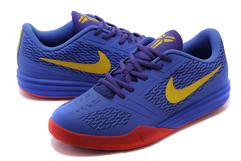 Nike KB Mentality Purple Yellow Red Shoes - Click Image to Close