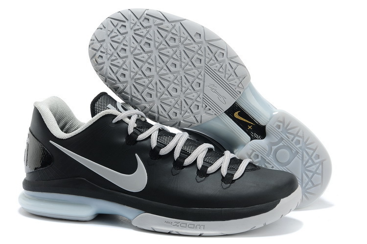 Nike Kevin Durant 5 Black Grey Basketball Shoes