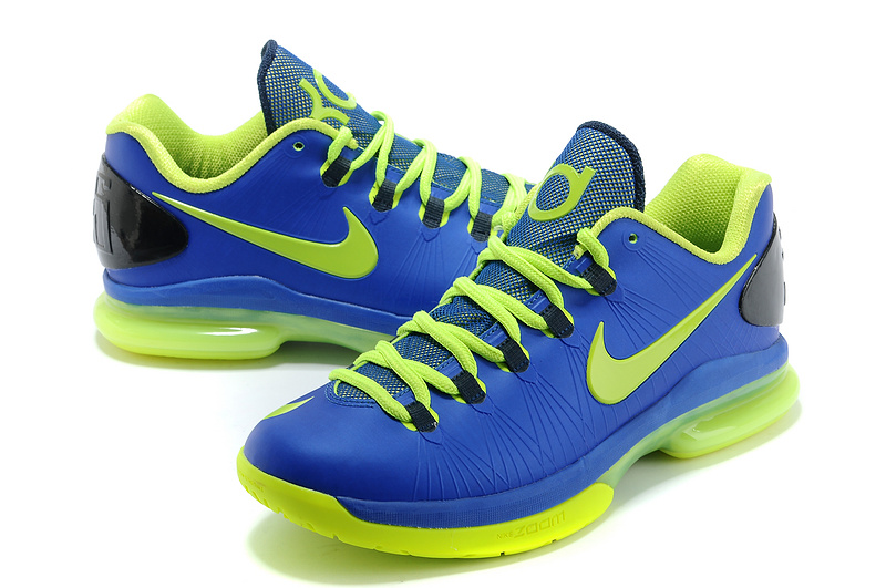 Nike Kevin Durant 5 Blue Green Basketball Shoes