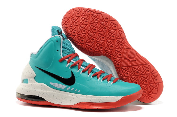 Nike KD 5 High Blue Red White Basketball Shoes