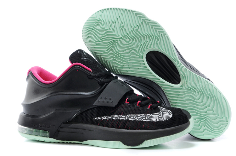Nike Kevin Durant 7 Black Pink Basketball Shoes - Click Image to Close