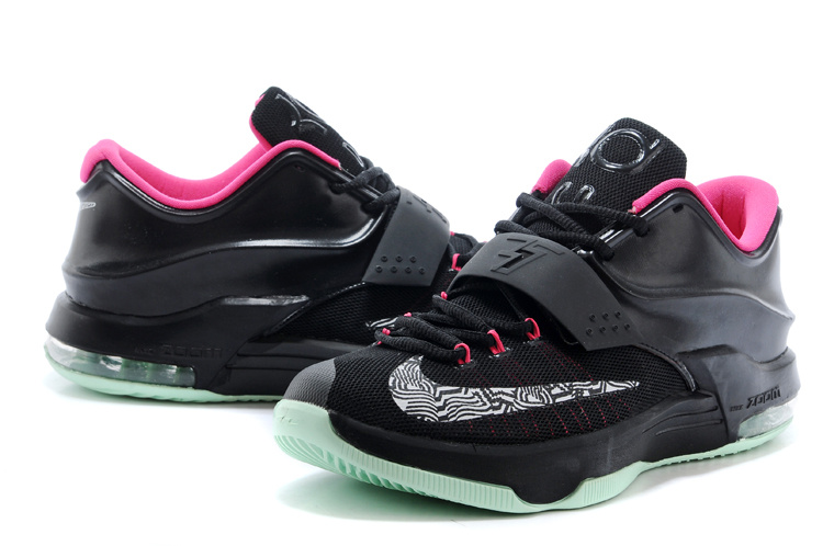 Nike Kevin Durant 7 Black Pink Basketball Shoes - Click Image to Close