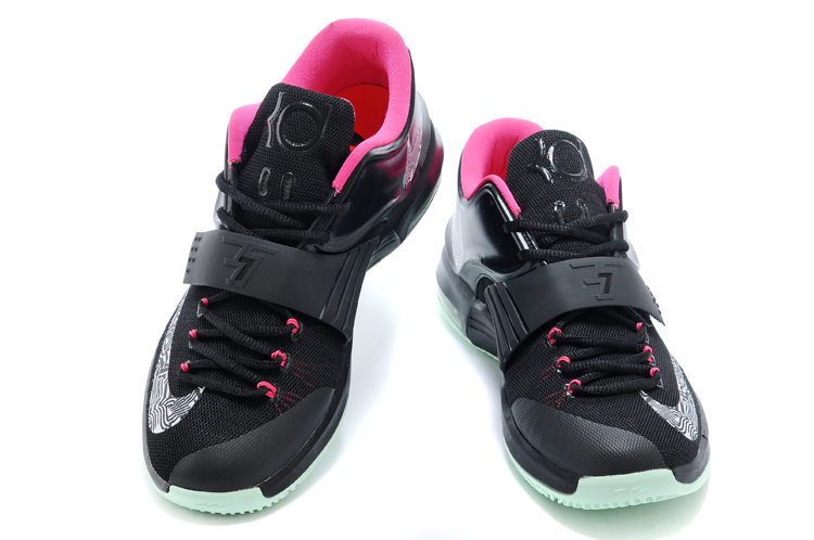 Nike Kevin Durant 7 Black Pink Basketball Shoes - Click Image to Close