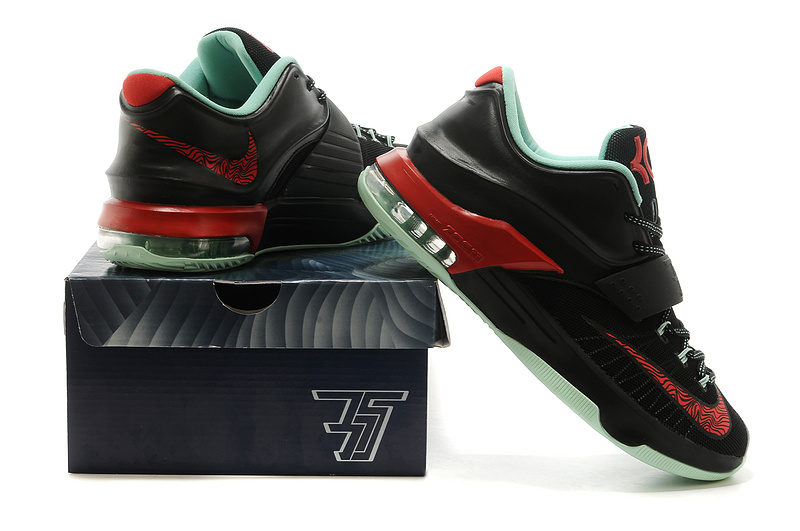 Nike Kevin Durant 7 Black Red Basketball Shoes - Click Image to Close