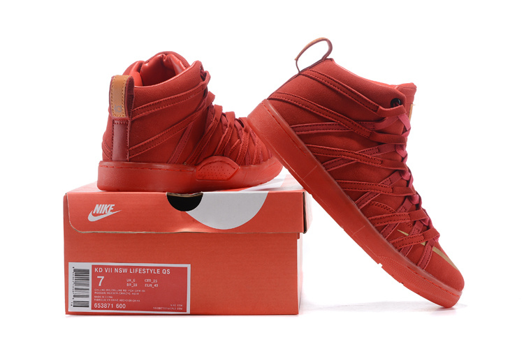 Nike KD 7 Casual All Red Shoes