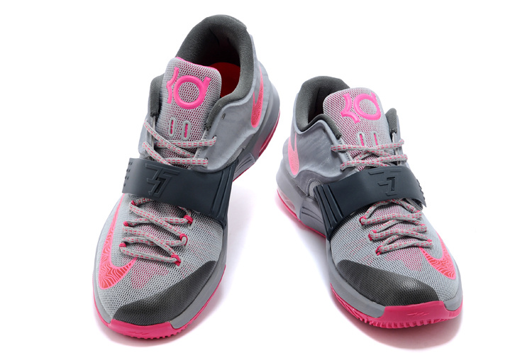 Nike Kevin Durant 7 Grey Pink Basketball Shoes