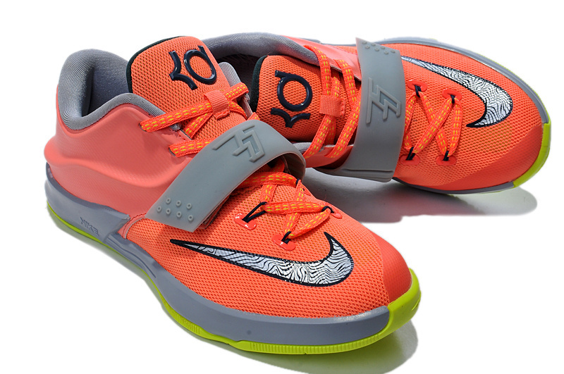 Kid's Kevin Durant 7 Orange Grey