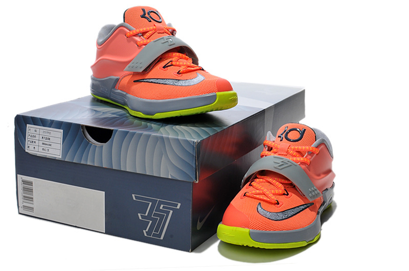 Kid's Kevin Durant 7 Orange Grey - Click Image to Close