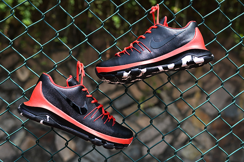 Nike KD 8 Air Zoom Cushion Black Red Shoes - Click Image to Close