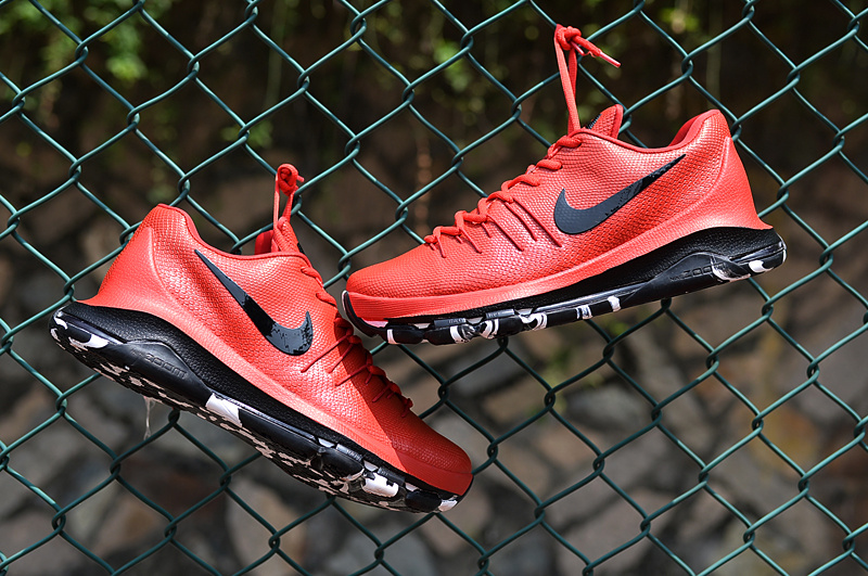 Nike KD 8 Air Zoom Cushion Red Black Shoes - Click Image to Close