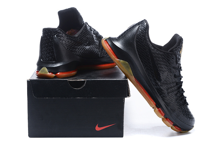 Nike KD 8 Black Gold Basketball Shoes - Click Image to Close