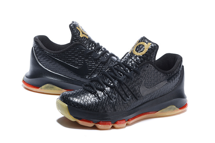 Nike KD 8 Black Gold Basketball Shoes