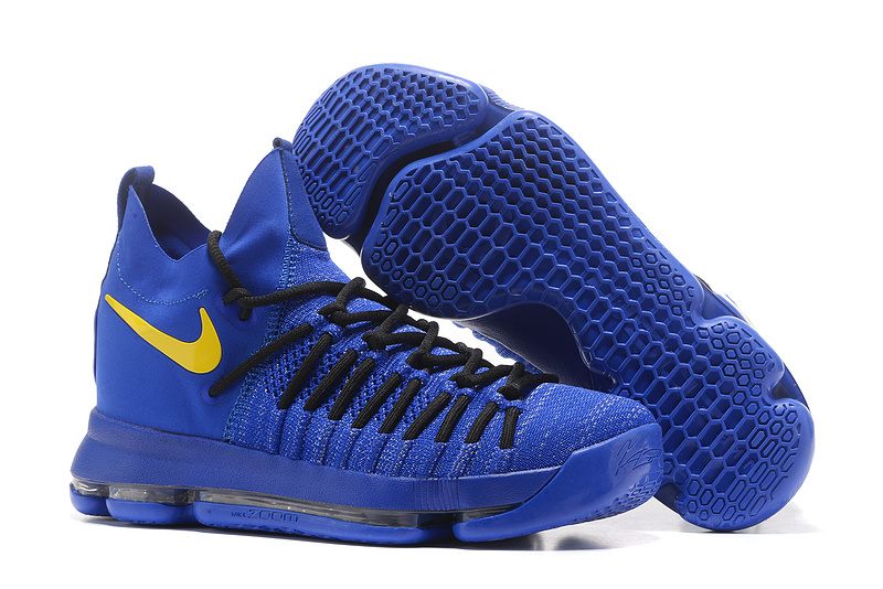 Nike KD 9 Elite Royal Blue Black Yellow Shoes