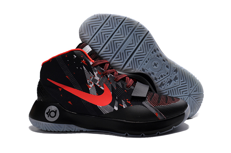 Nike KD TREY III Black Red Shoes - Click Image to Close