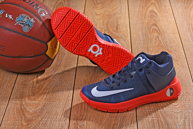 Nike KD Trey 5 Dark Blue Red Shoes - Click Image to Close