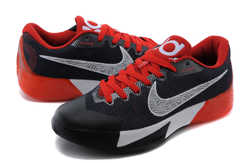 Nike KD Trey 5 II Black Grey Red Shoes - Click Image to Close