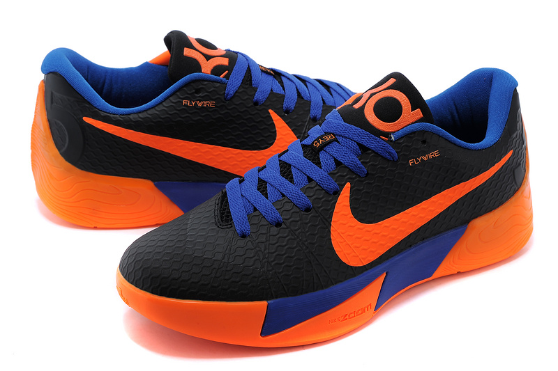 Nike KD Trey 5 II Black Orange Blue Shoes - Click Image to Close