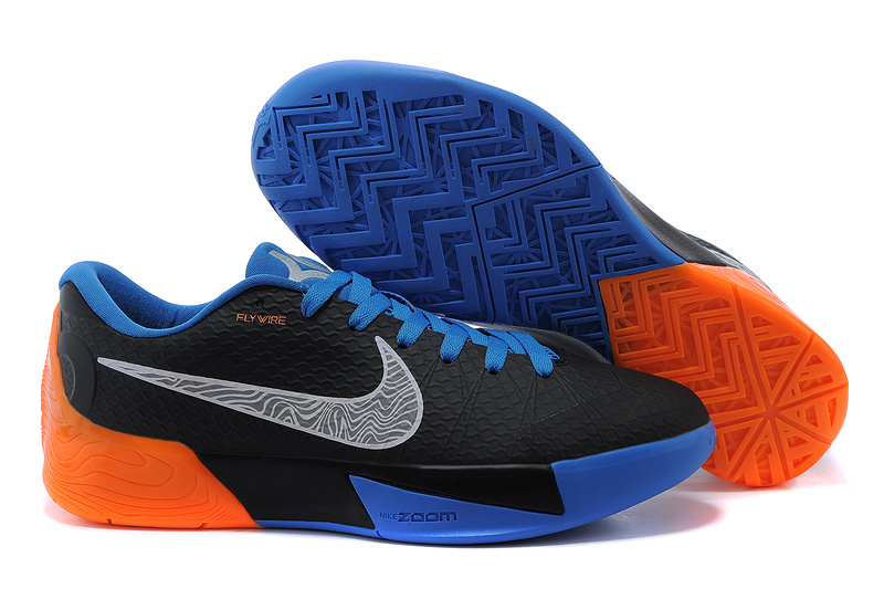 Nike KD Trey 5 II Flywire Black Blue Orange Shoes - Click Image to Close