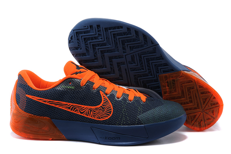 Nike KD Trey 5 II Flywire Dark Blue Orange Shoes - Click Image to Close