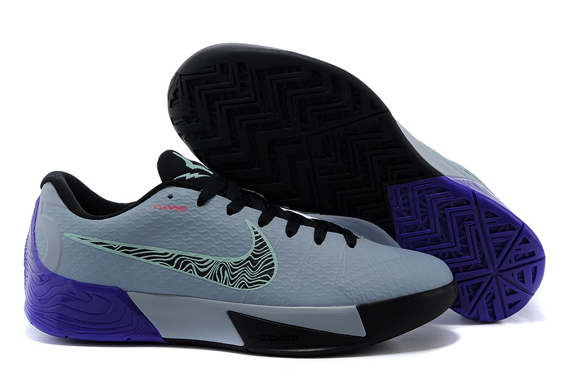 Nike KD Trey 5 II Flywire Grey Black Purple Shoes - Click Image to Close