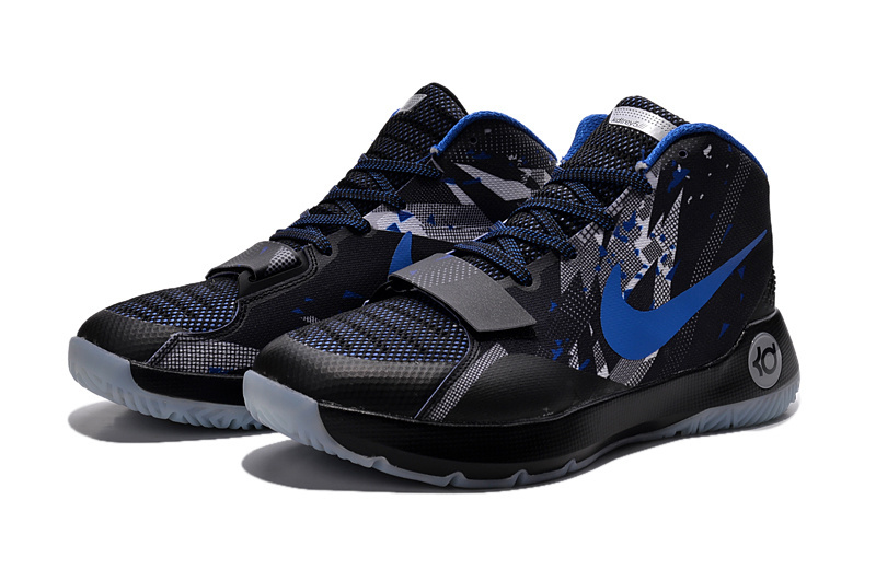 Nike KD Trey 5 III Black Blue Shoes - Click Image to Close