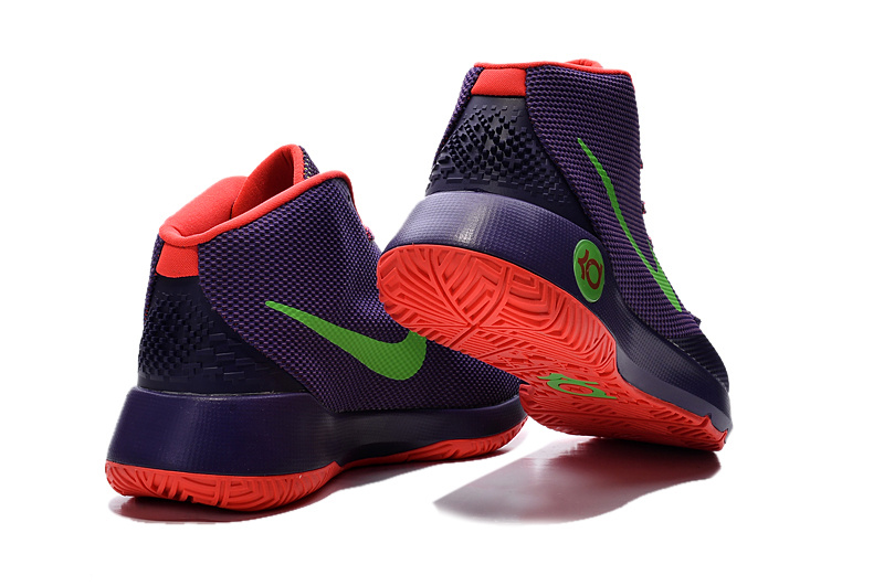 Nike KD Trey 5 III Purple Orange Green Shoes - Click Image to Close