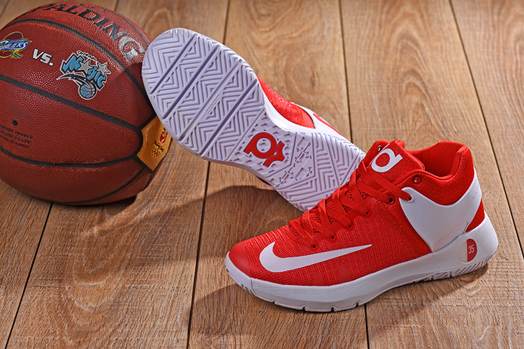 Nike KD Trey 5 Red White Shoes - Click Image to Close