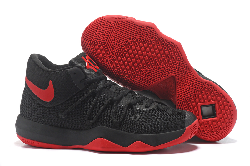 Nike KD Trey VI Black Red Shoes - Click Image to Close