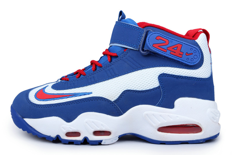 Classic Nike Ken Griffe Shoes Blue White Red - Click Image to Close